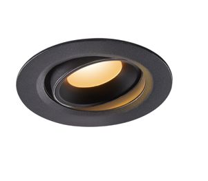 SLV LIGHTING - NUMINOS MOVE DL XL, indoor led plafondinbouwarmatuur zwart/zwart 3000K 20° draai- en kantelbaar
