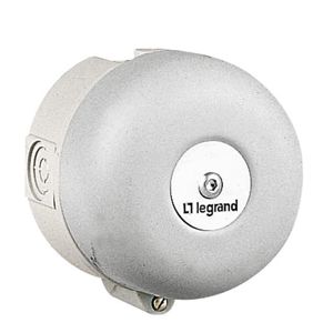 Legrand - Bel hoog vermogen IP 40 230 V - 50 mA - 90 db - grijs