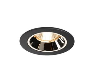 SLV LIGHTING - NUMINOS DL S, indoor led plafondinbouwarmatuur zwart/chroom 2700K 40°