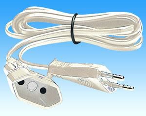Elimex - Single extension cord 2,50m white