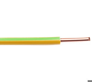 Câble VOB 6 mm² Eca - jaune / vert ( H07V-U ) - VOB6GG