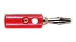 Elimex - PPP-4mm Banana plug w/hole red