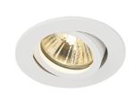 SLV LIGHTING - NEW TRIA 68 rond, indoor plafondinbouwlamp, QPAR51, wit, 50W