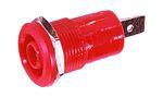 Elimex - PPP-Banana socket with hexagone nut red