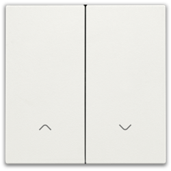 Set de finition pour interrupteur pour volets électronique double, white