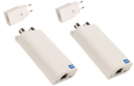 Hirschmann - GigaBit internet over coax adapter set inclusief USB-voedingen INCA 1G white + USB SET