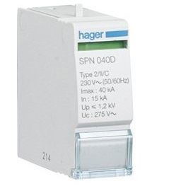 HAGER - Cartouche 40kA pour SPN240D et 440D