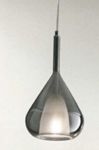 ALITTEX - Pendel Lila glas fumé/transparant grijs E27 max. 40W