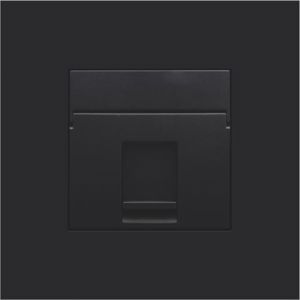 Enjoliveur data 1x RJ, black coated