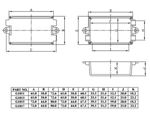 Velleman - Behuizingen met montagegaten en kabeluitsparingen - zwart 65 x 38 x 27mm