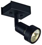 SLV LIGHTING - Puri 1, wand/plafondlamp, GU10 50W 230V, zwart