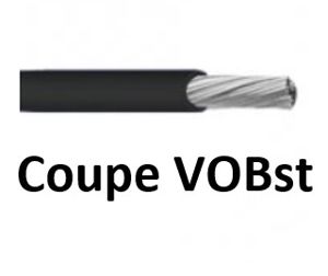 KABEL - Coupe 25 m VOBst Installatiedraad - 95 mm² - zwart (H07V-K) - 25 Meter