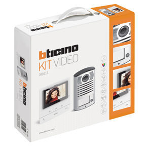 Bticino, videofoon kit met 1 drukknop Linea 2000 + Classe100V16B