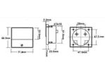 Velleman - Analoge paneelmeter voor dc stroommetingen 15a dc / 70 x 60mm